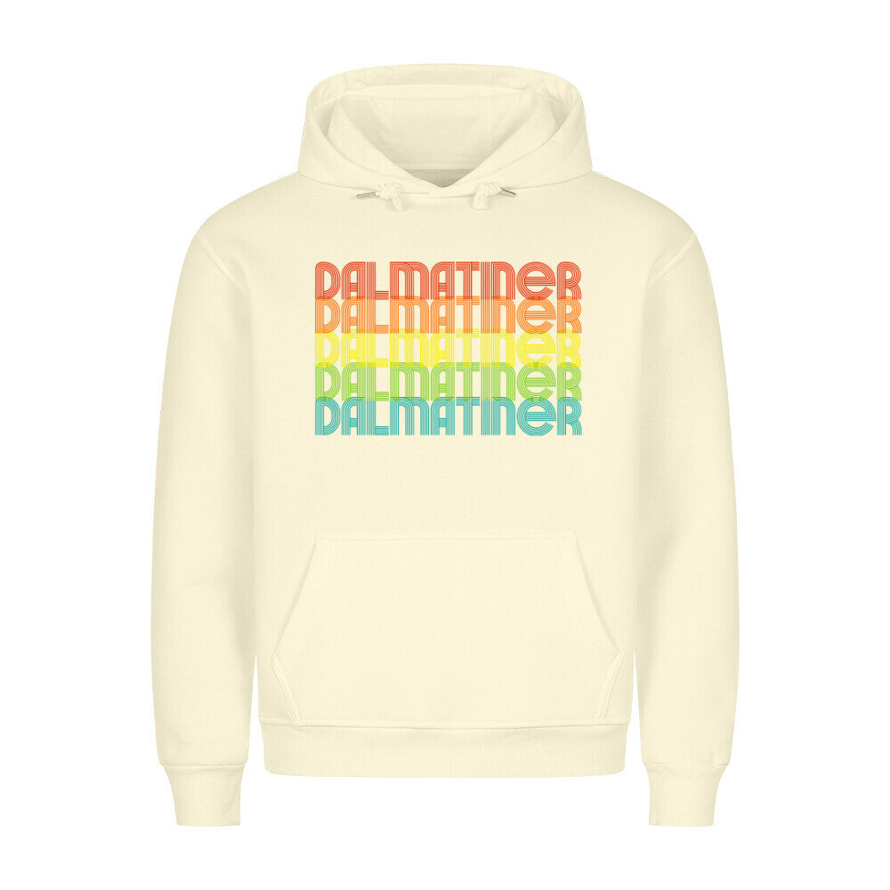 Premium Hoodie "Dalmatiner - RETRO" Beige – hunde-shirt.de