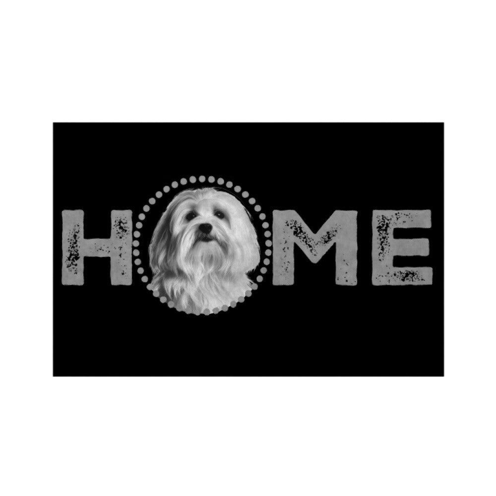 Fußmatte "Coton de Buléar - HOME-Edition" Weiß – hunde-shirt.de