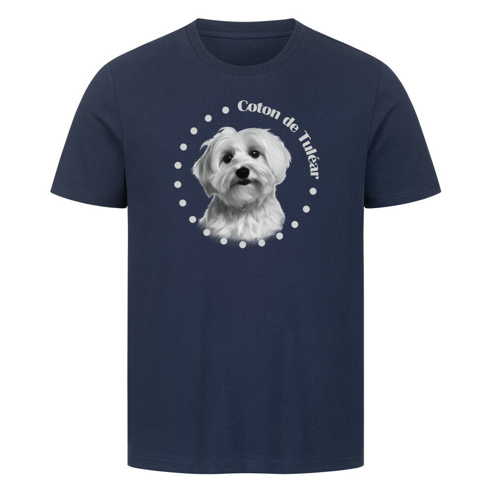 Premium T-Shirt "Coton de Tuléar - Breed" French Navy – hunde-shirt.de