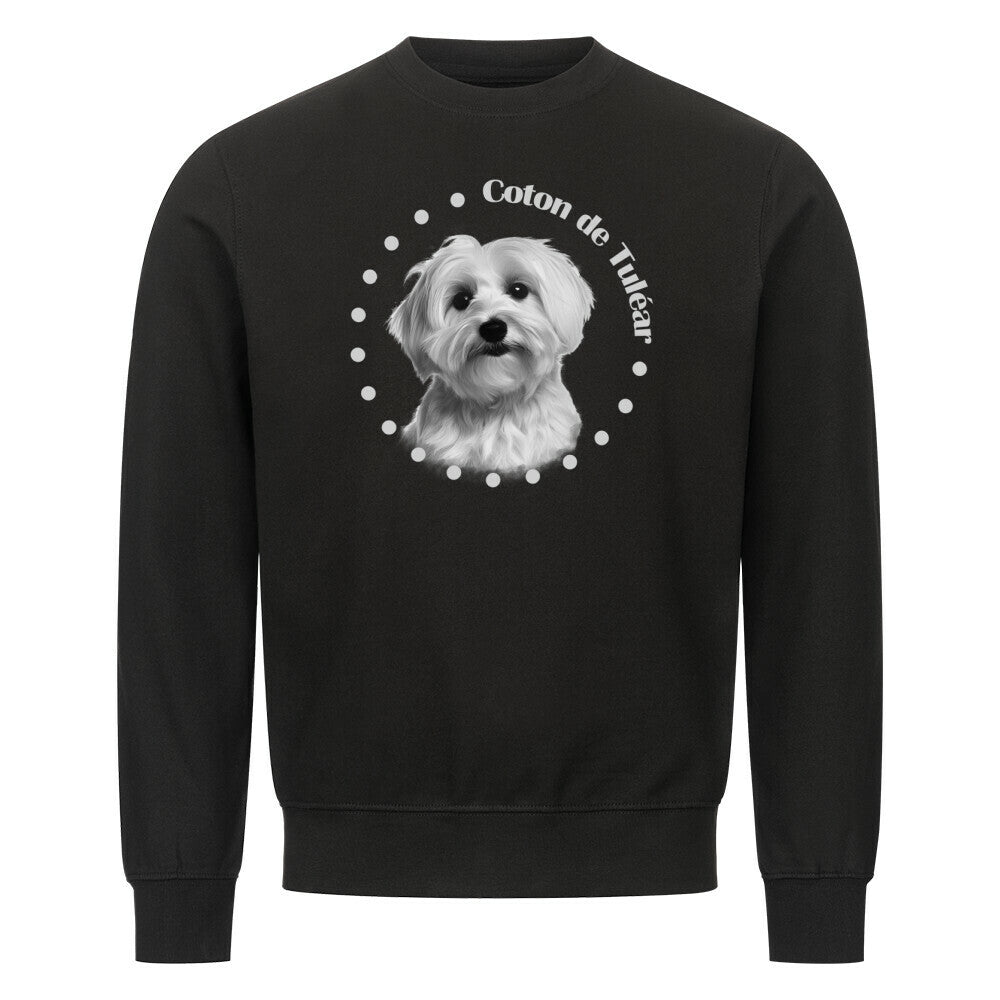 Premium Sweatshirt "Coton de Tuléar - Breed" Schwarz – hunde-shirt.de