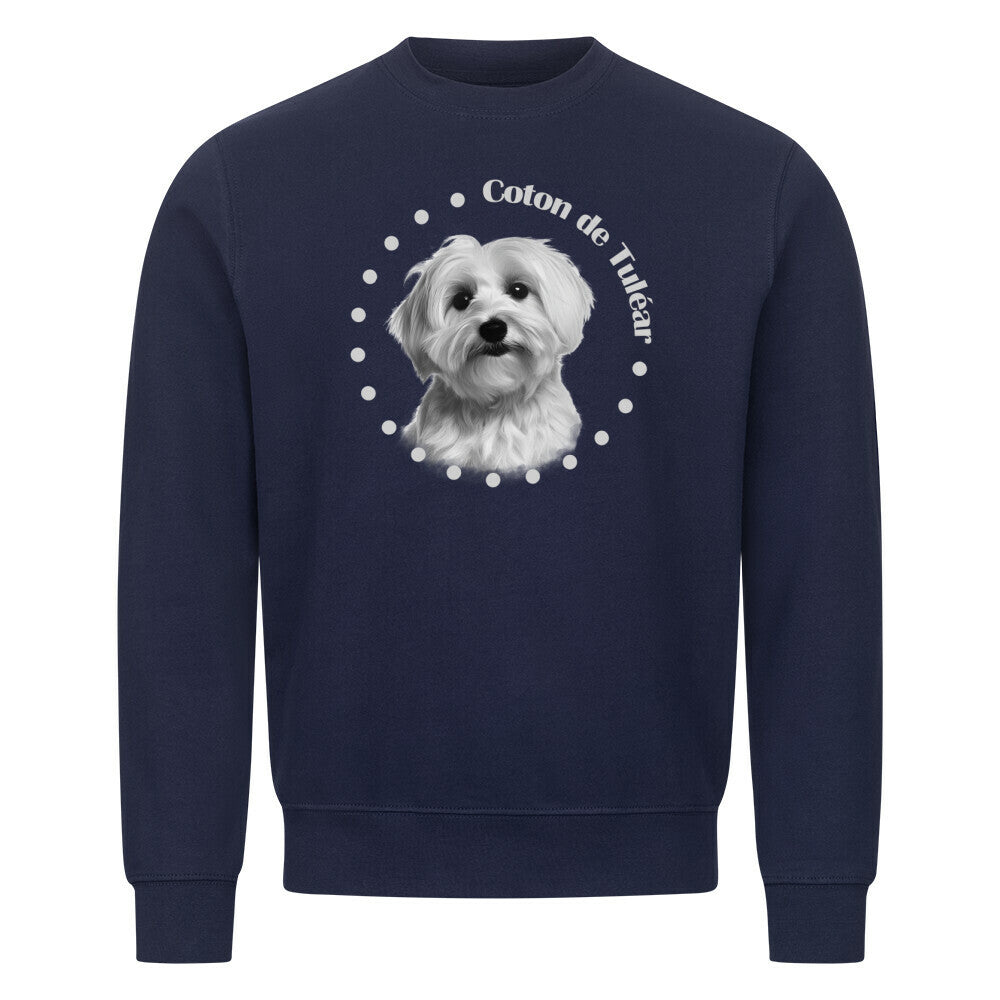 Premium Sweatshirt "Coton de Tuléar - Breed" Navy Blue – hunde-shirt.de