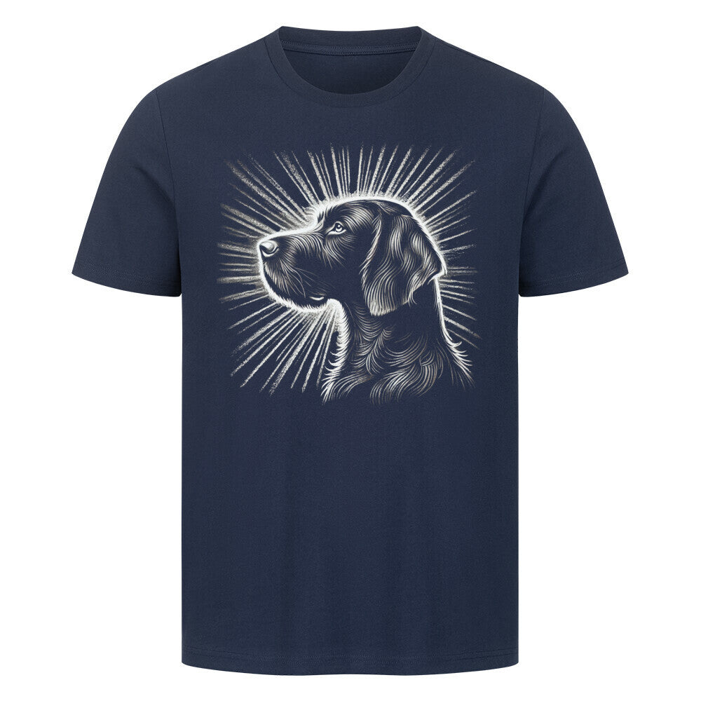 Premium T-Shirt "Deutsch Drahthaar - Shine" French Navy – hunde-shirt.de