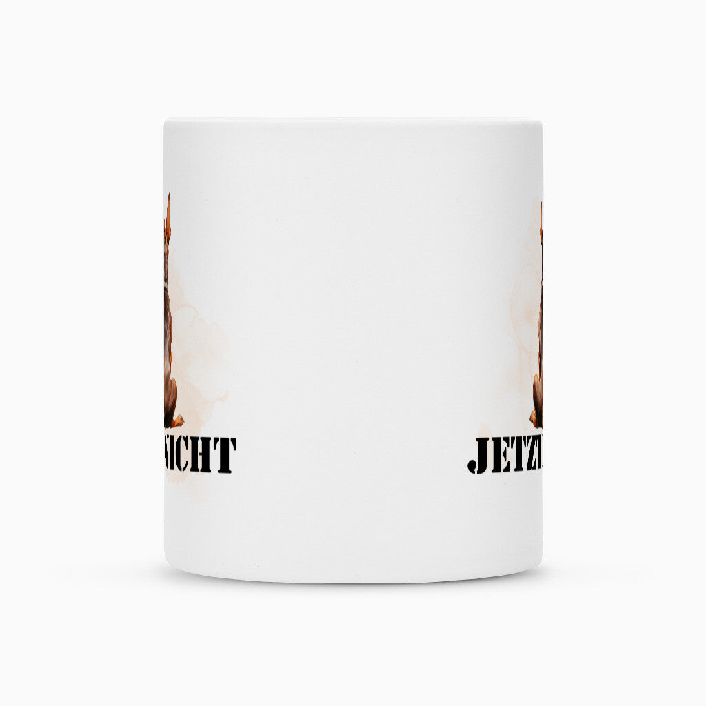 Tasse "Dobermann - JETZT NICHT" – hunde-shirt.de
