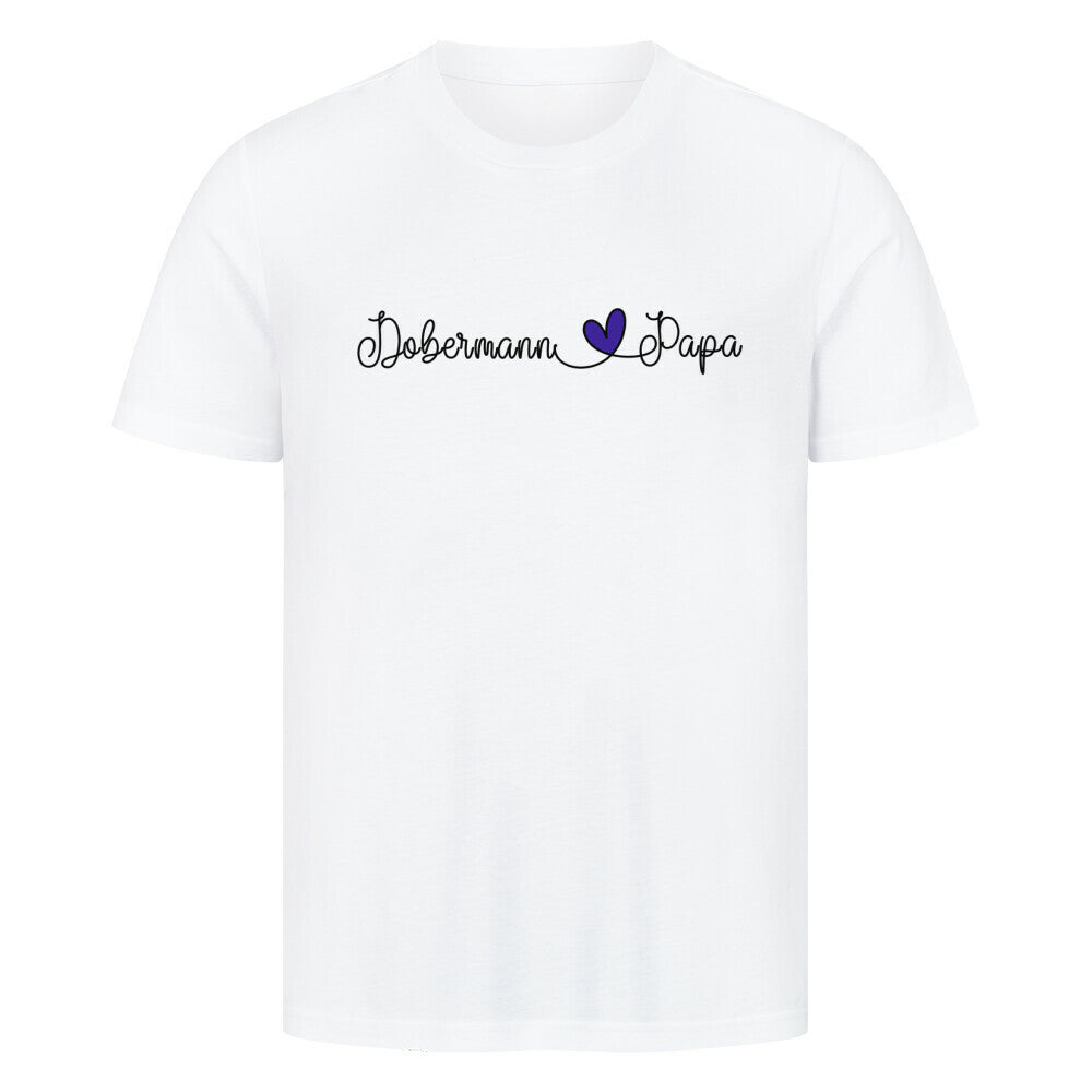 Premium T-Shirt "Dobermann - Papa" Weiß – hunde-shirt.de