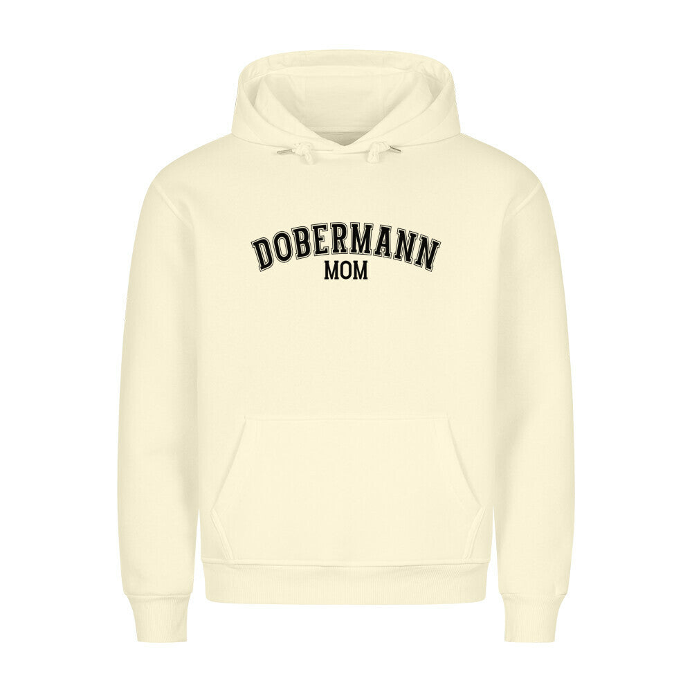 Premium Hoodie "Dobermann - MOM" Beige – hunde-shirt.de