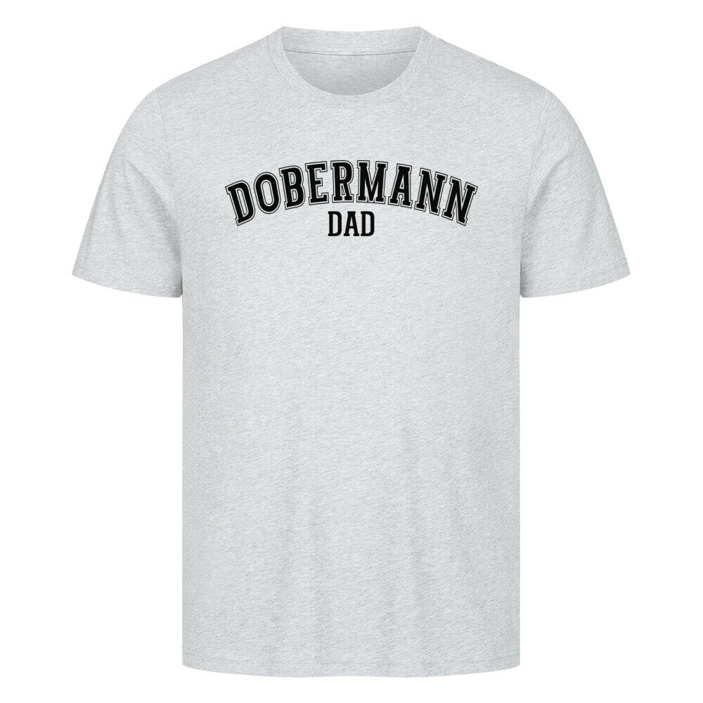 Premium T-Shirt "Dobermann - DAD" Heather Grey – hunde-shirt.de