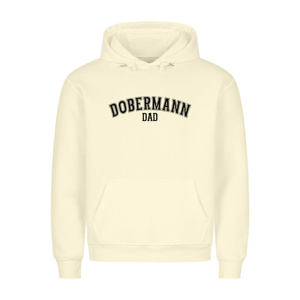 Premium Hoodie "Dobermann - DAD" Beige – hunde-shirt.de