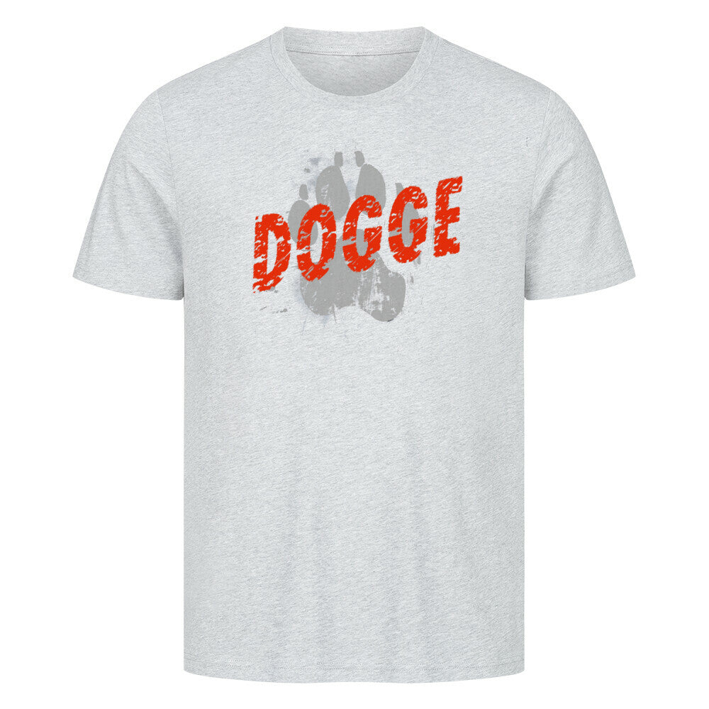 Premium T-Shirt "Deutsche Dogge - PAW" Heather Grey – hunde-shirt.de