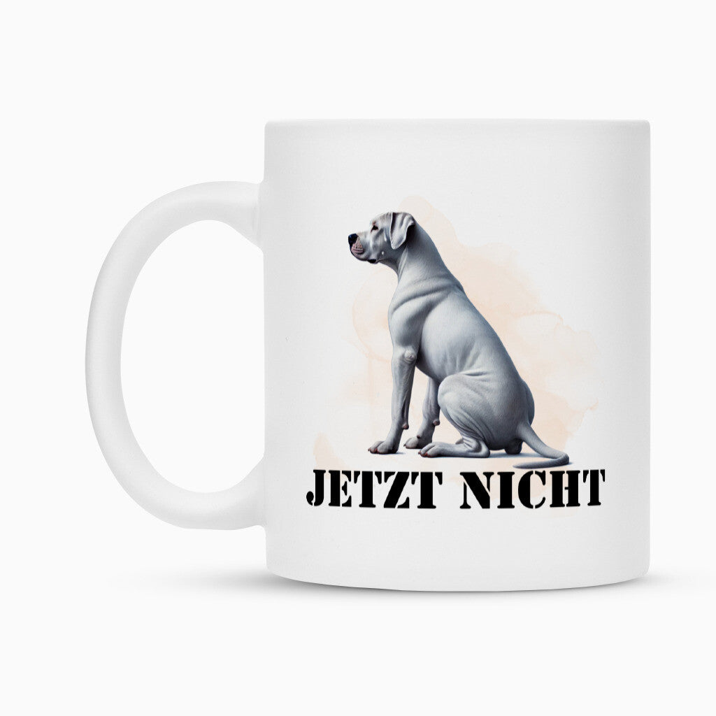 Tasse "Dogo Argentino - JETZT NICHT" – hunde-shirt.de