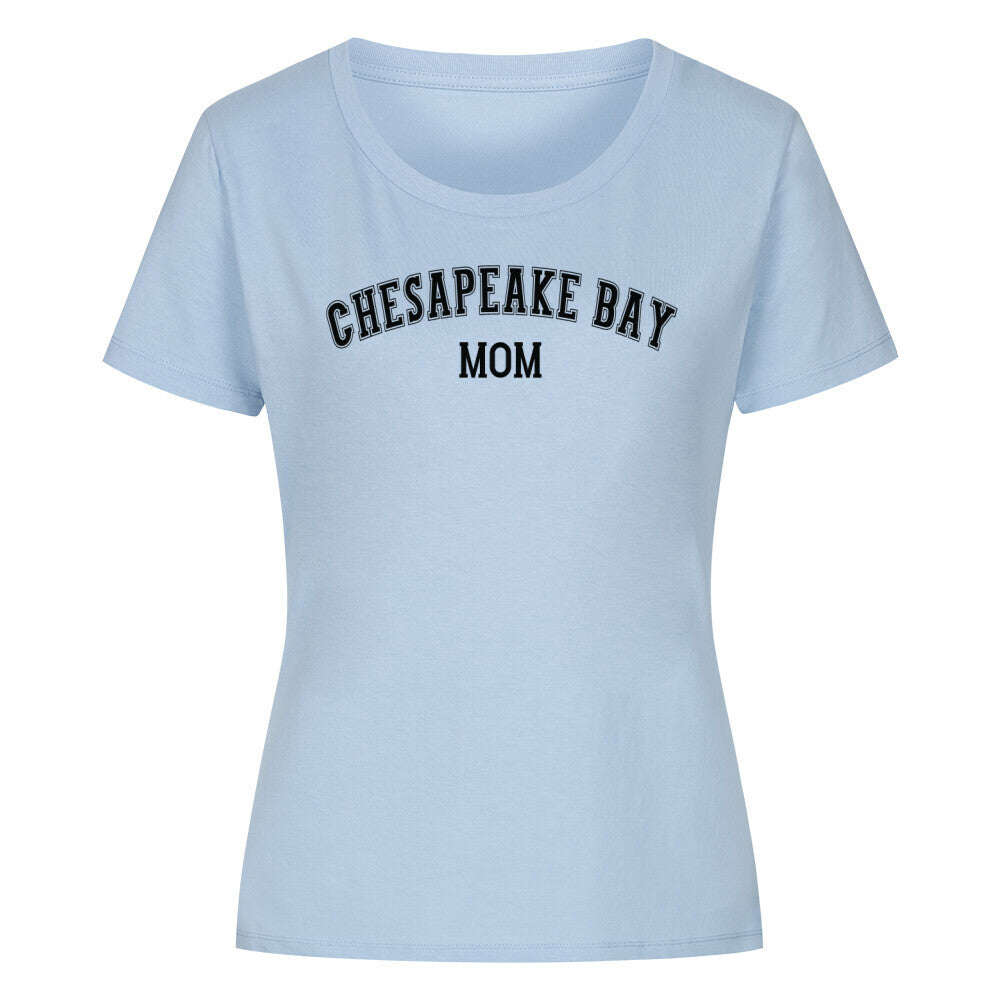 Premium Organic Damen-Shirt "Chesapeake Bay - MOM" Sky Blue – hunde-shirt.de