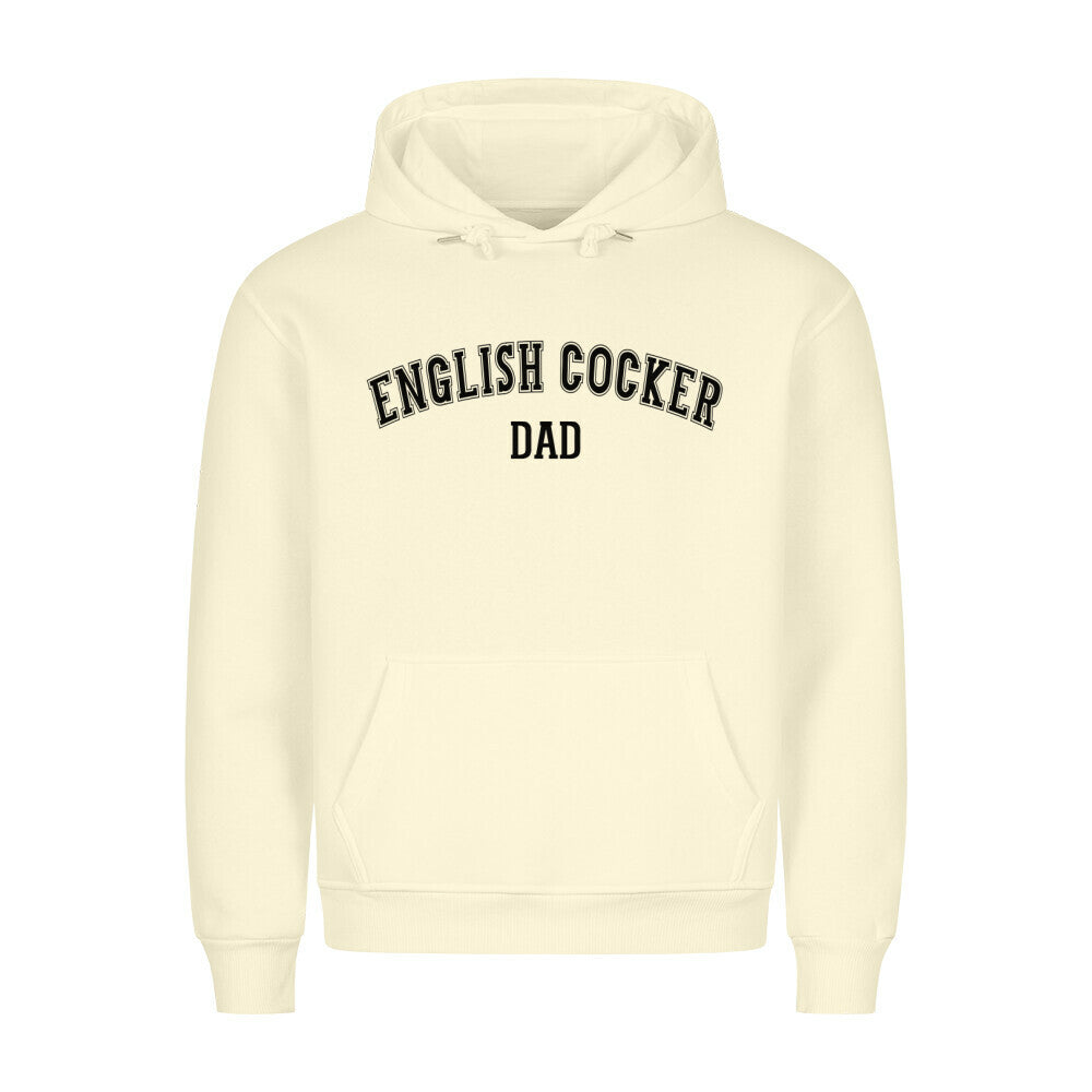 Premium Hoodie "English Cocker - DAD" Beige – hunde-shirt.de