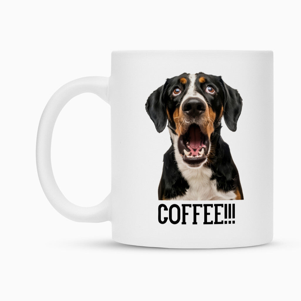 Tasse "Entlebucher Sennenhund - Coffee!!!" – hunde-shirt.de