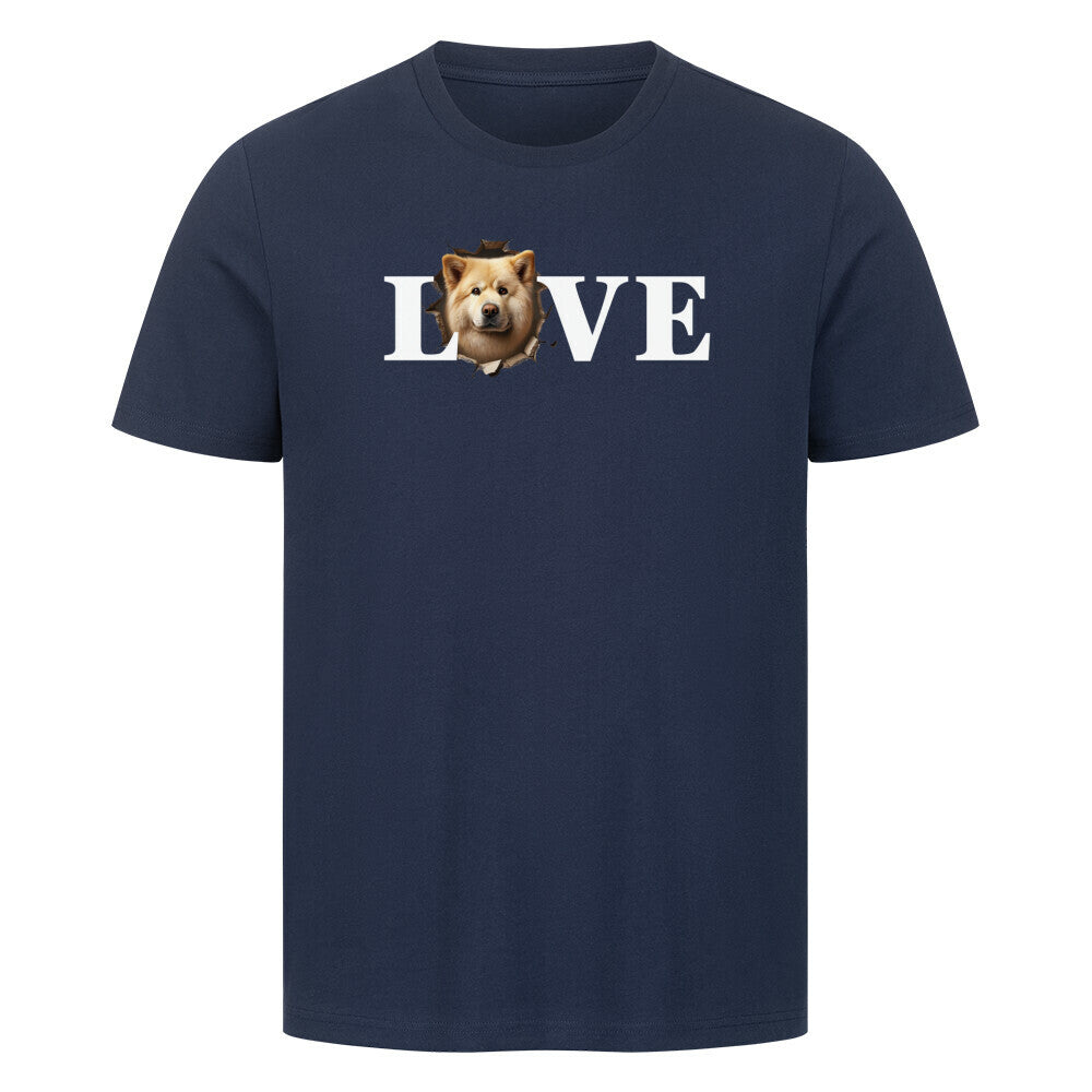 Premium T-Shirt "Eurasier - LOVE" French Navy – hunde-shirt.de