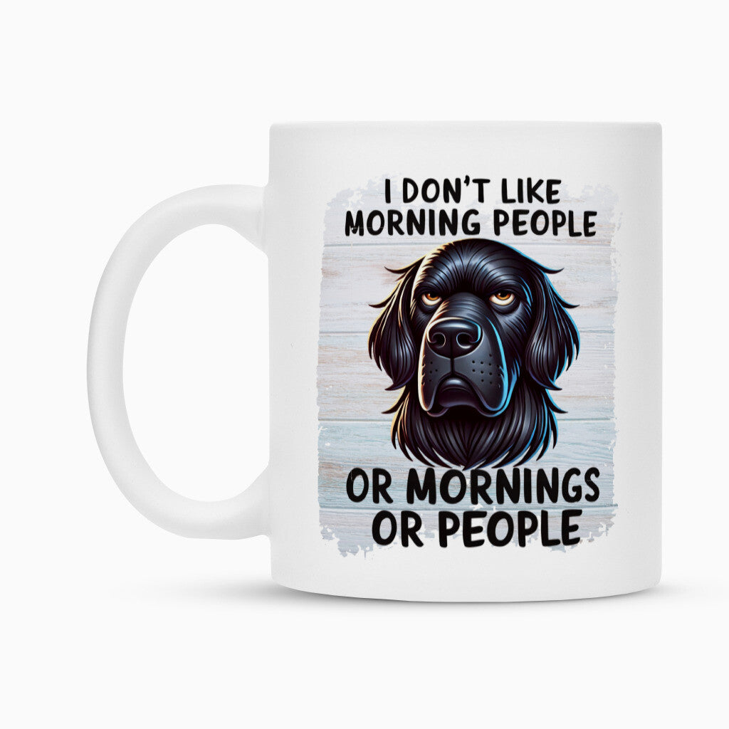 Tasse "Flat Coated Retriever - Morning People" – hunde-shirt.de