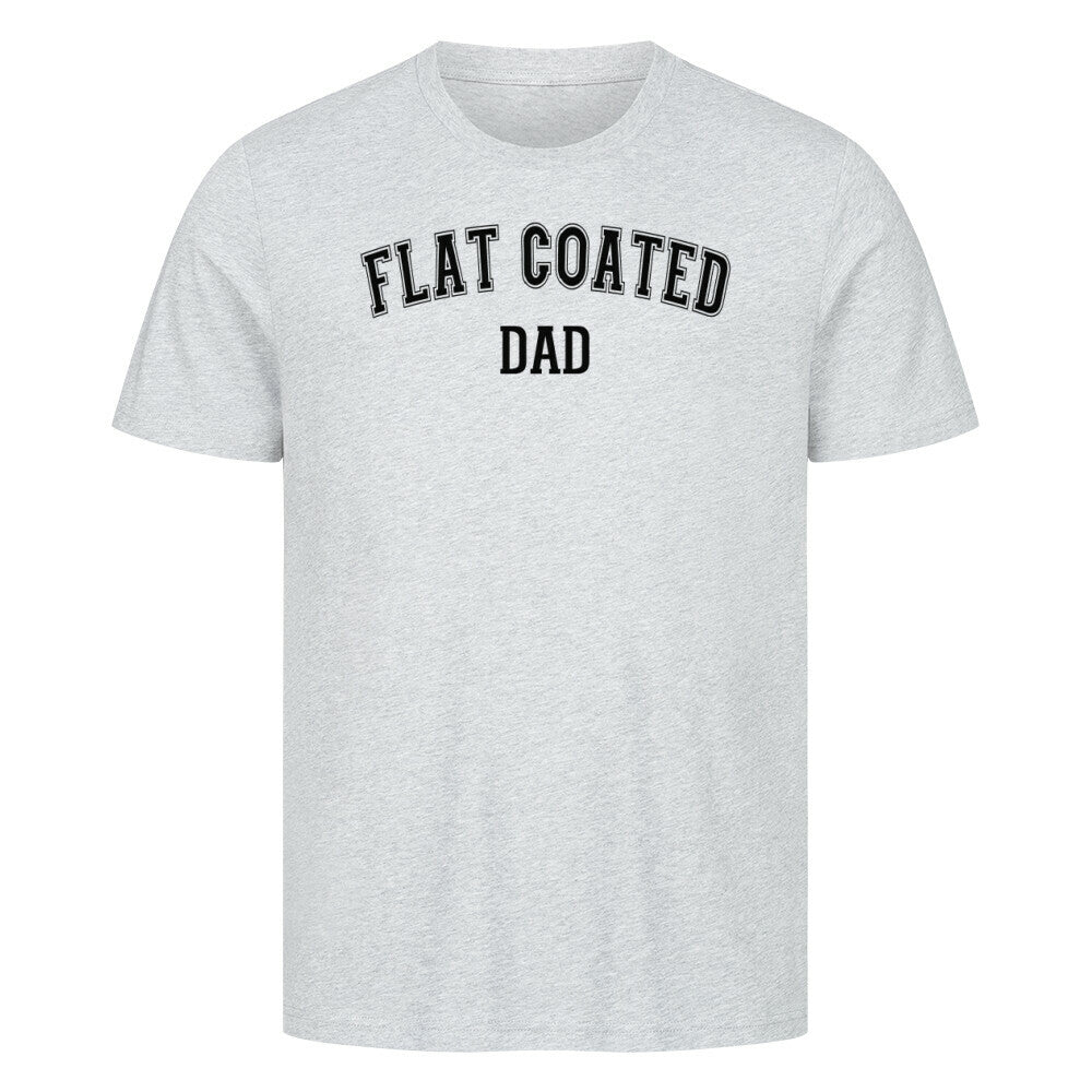 Premium T-Shirt "Flat Coated Retriever - DAD" Heather Grey – hunde-shirt.de