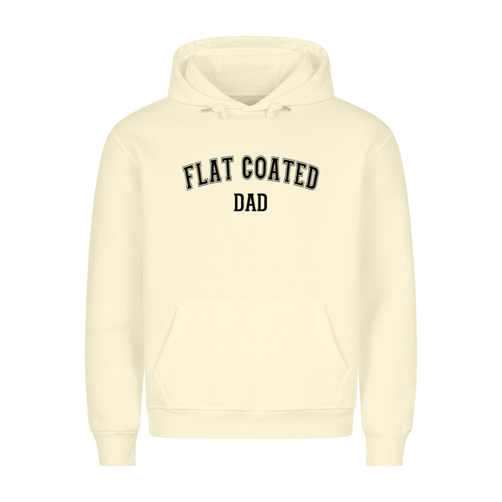 Premium Hoodie "Flat Coated Retriever - DAD" Beige – hunde-shirt.de