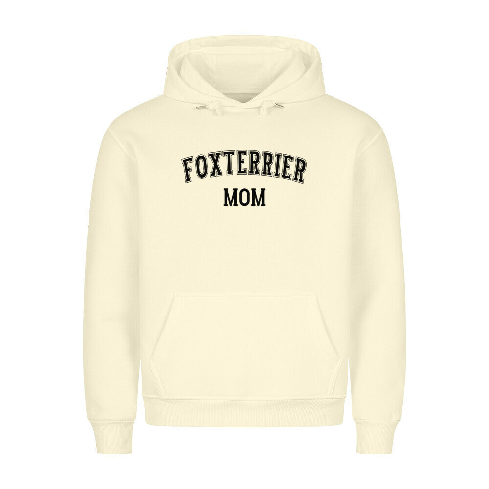 Premium Hoodie "Foxterrier - MOM" Beige – hunde-shirt.de