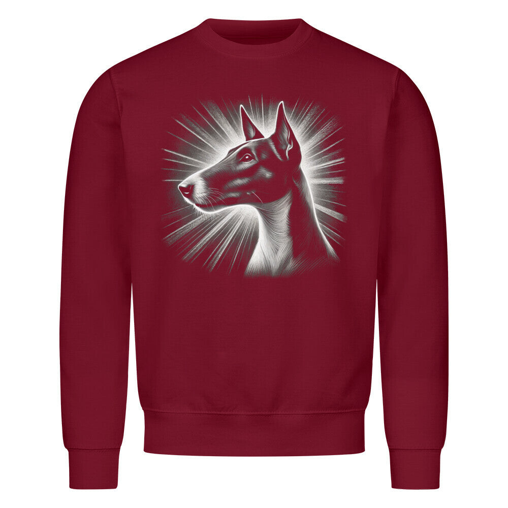 Premium Sweatshirt "Foxterrier ( Glatthaar ) - Shine" Burgunder – hunde-shirt.de