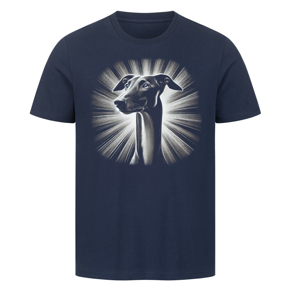 Premium T-Shirt "Galgo - Shine" French Navy – hunde-shirt.de