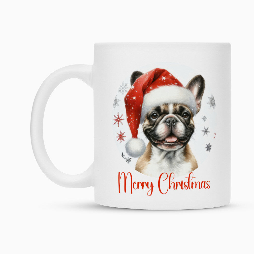 Tasse "Französische Bulldogge - Merry Cristmas" – hunde-shirt.de