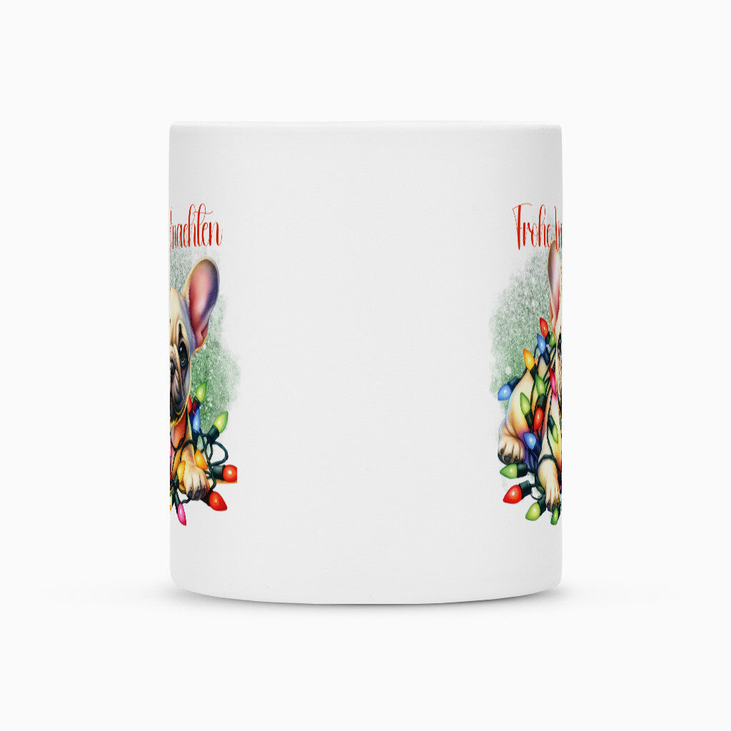 Tasse "Frenchie - Frohe Weihnachten" – hunde-shirt.de