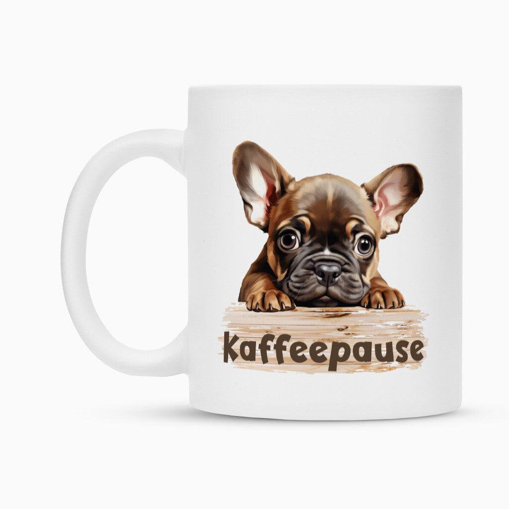 Tasse "Frenchie - Kaffeepause II" – hunde-shirt.de