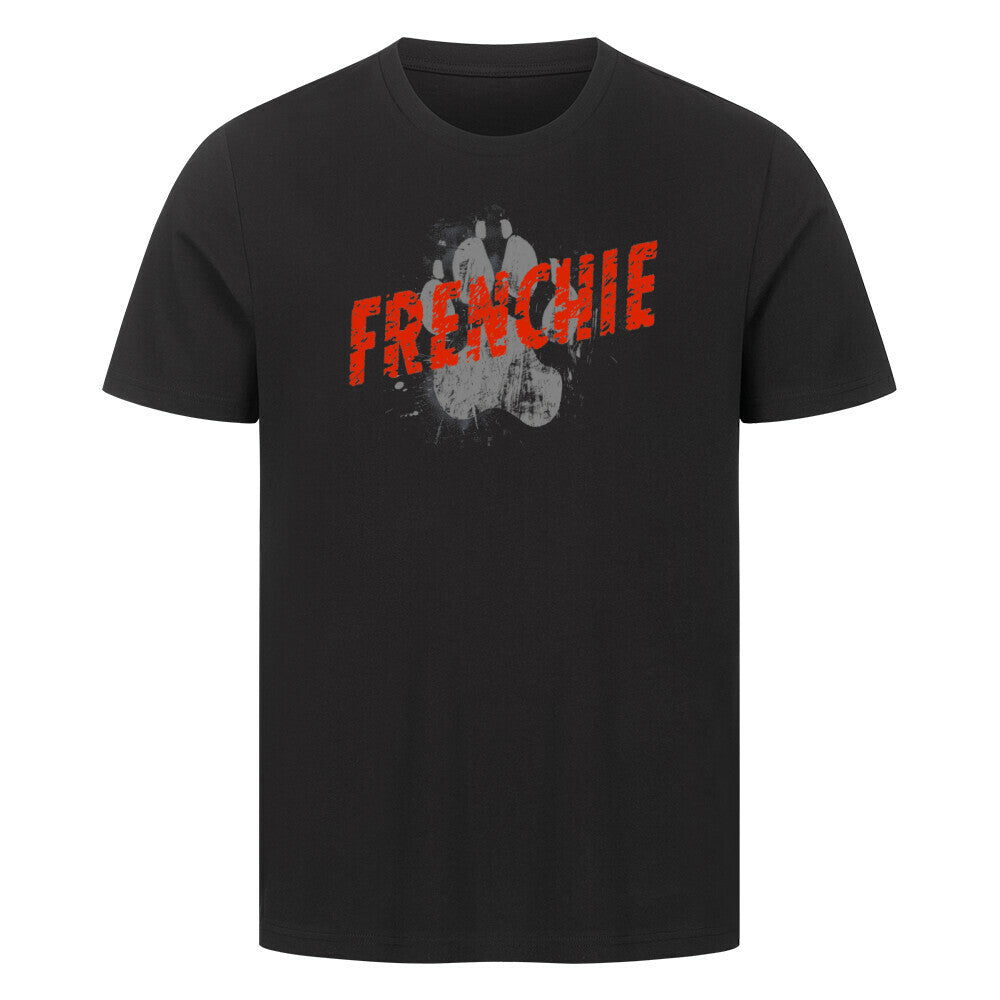 Premium T-Shirt "Frenchie - PAW" Schwarz – hunde-shirt.de