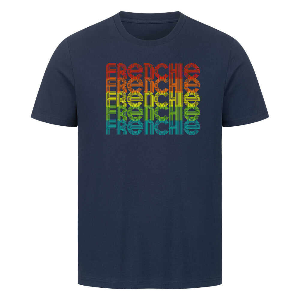 Premium T-Shirt "Frenchie - RETRO" French Navy – hunde-shirt.de