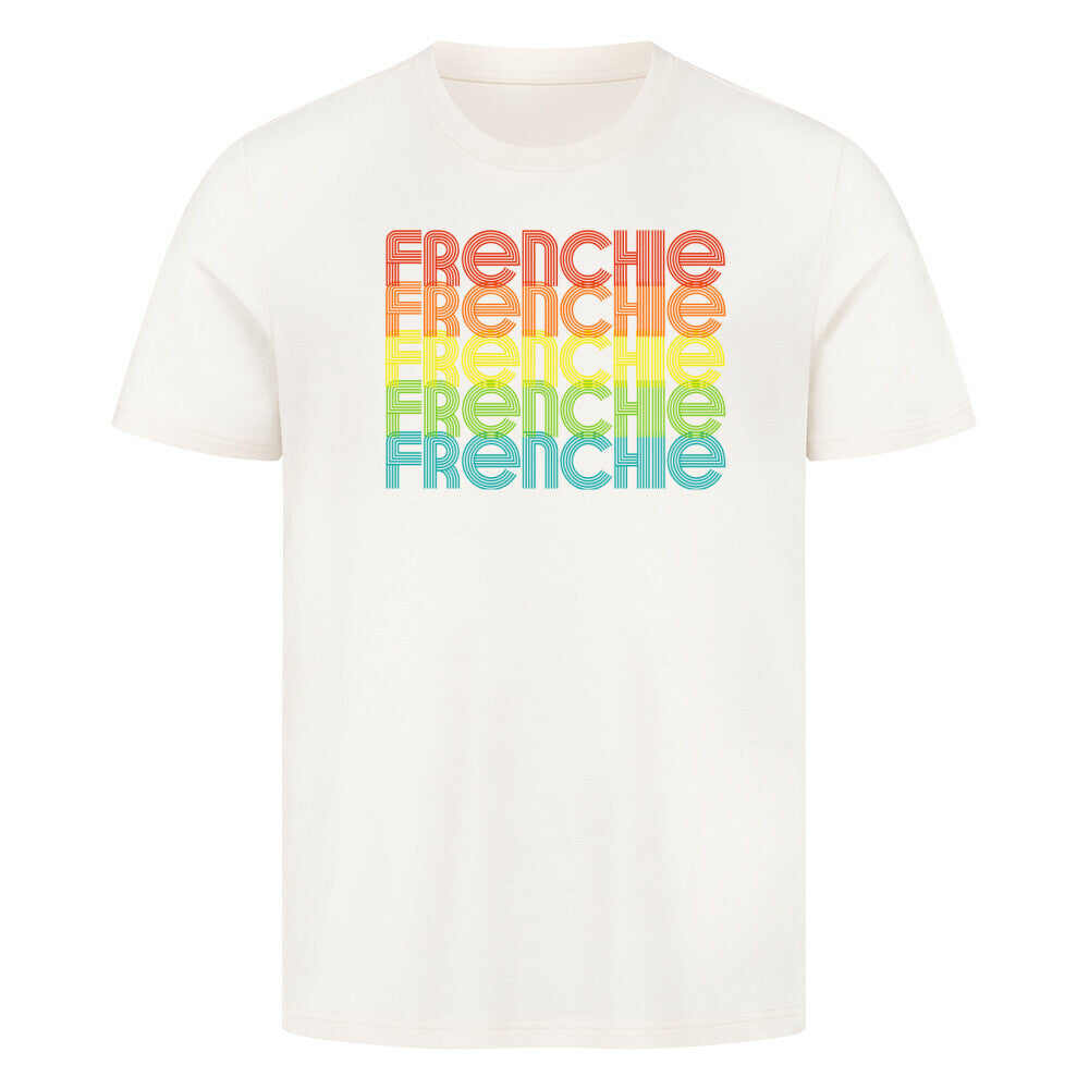 Premium T-Shirt "Frenchie - RETRO" Natural Raw – hunde-shirt.de