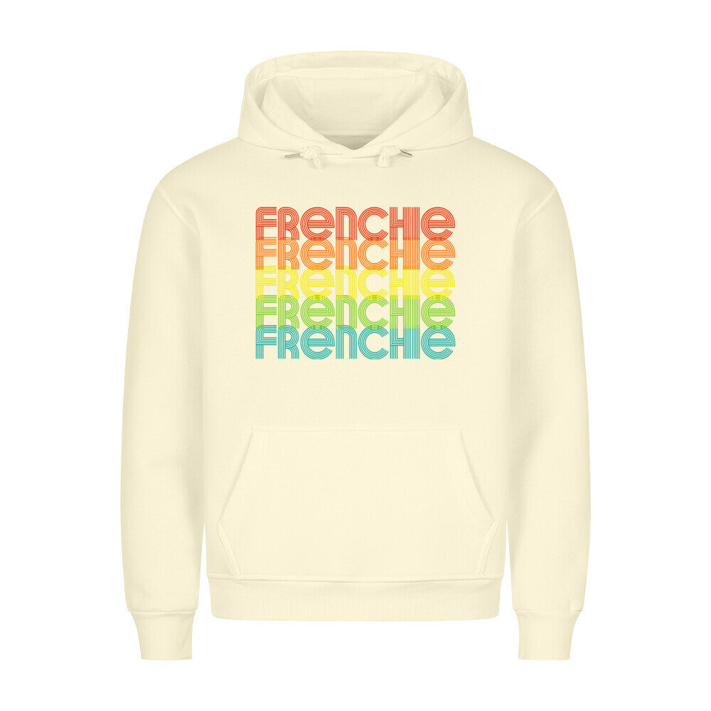 Premium Hoodie "Frenchie - RETRO" Beige – hunde-shirt.de