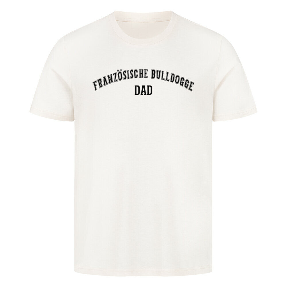 Premium T-Shirt "Französische Bulldogge - DAD" Natural Raw – hunde-shirt.de