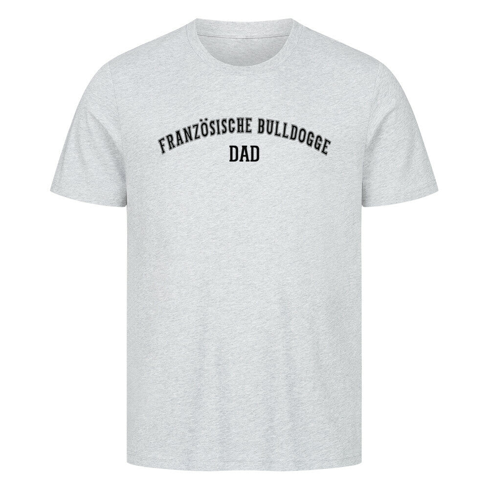 Premium T-Shirt "Französische Bulldogge - DAD" Heather Grey – hunde-shirt.de