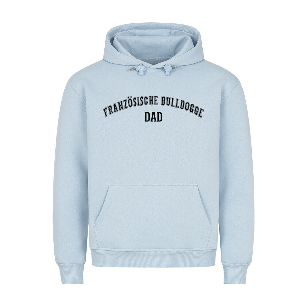 Premium Hoodie "Französische Bulldogge - DAD" Babyblau – hunde-shirt.de