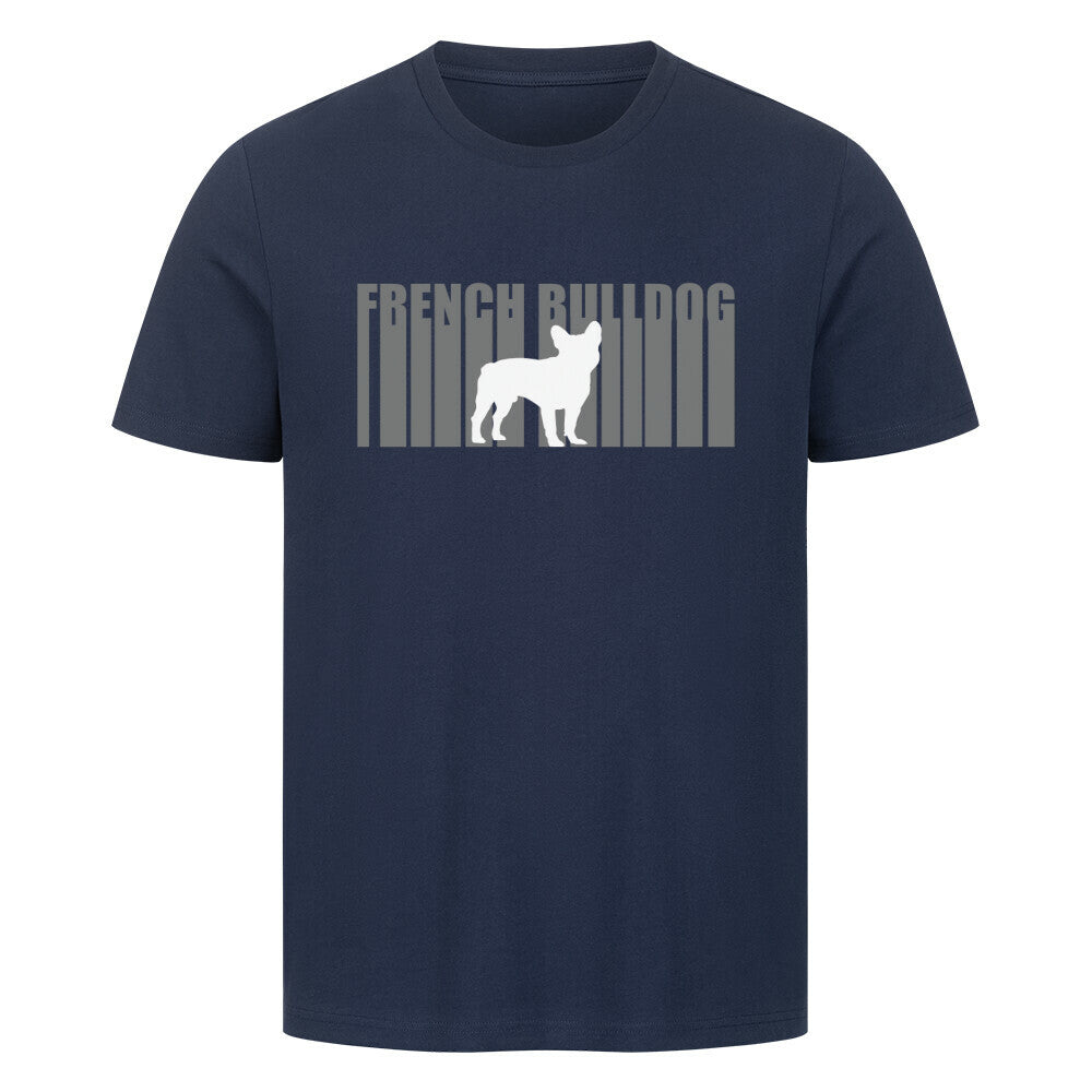 Premium T-Shirt "Frenchie - Lines" French Navy – hunde-shirt.de