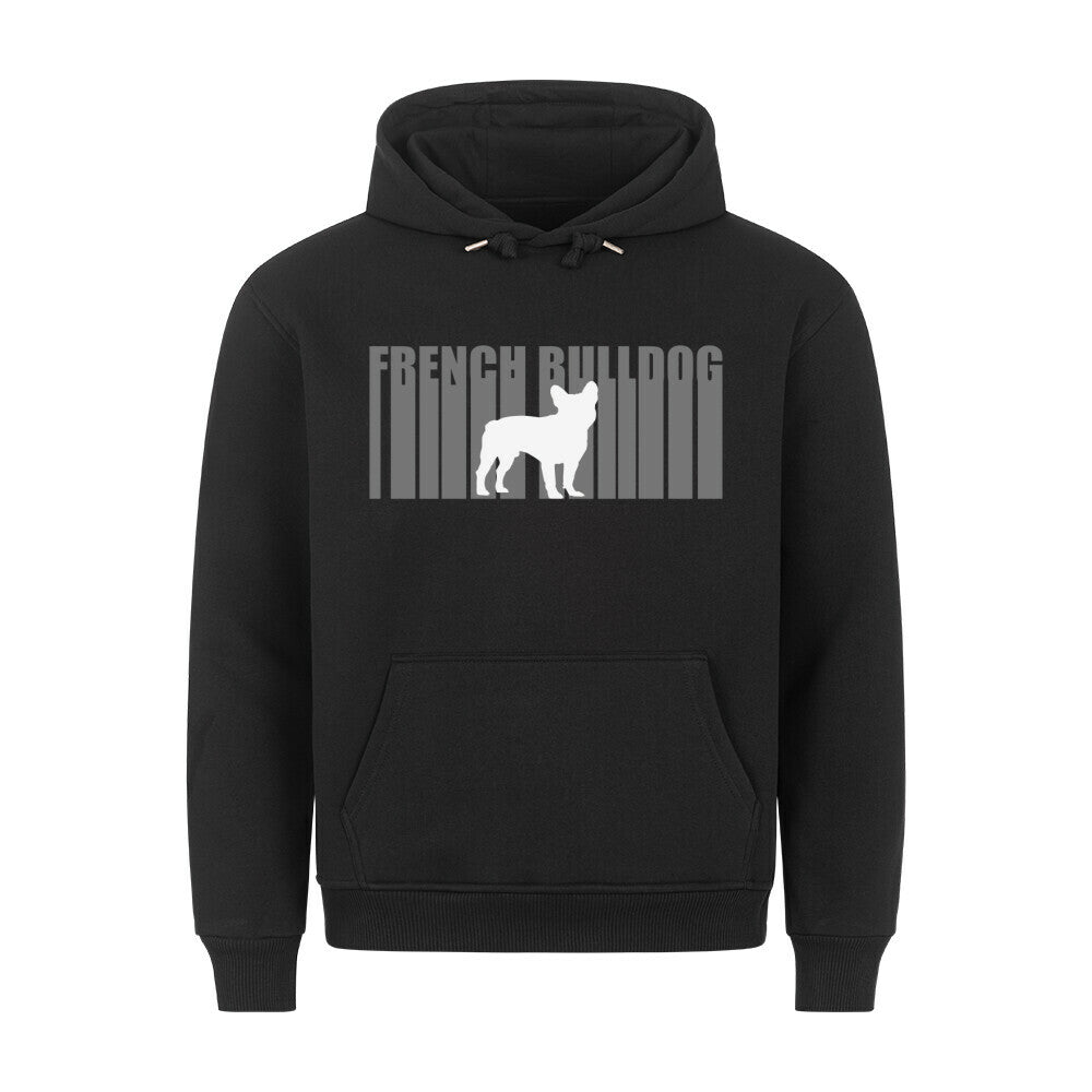 Premium Hoodie "Frenchie - Lines" Schwarz – hunde-shirt.de