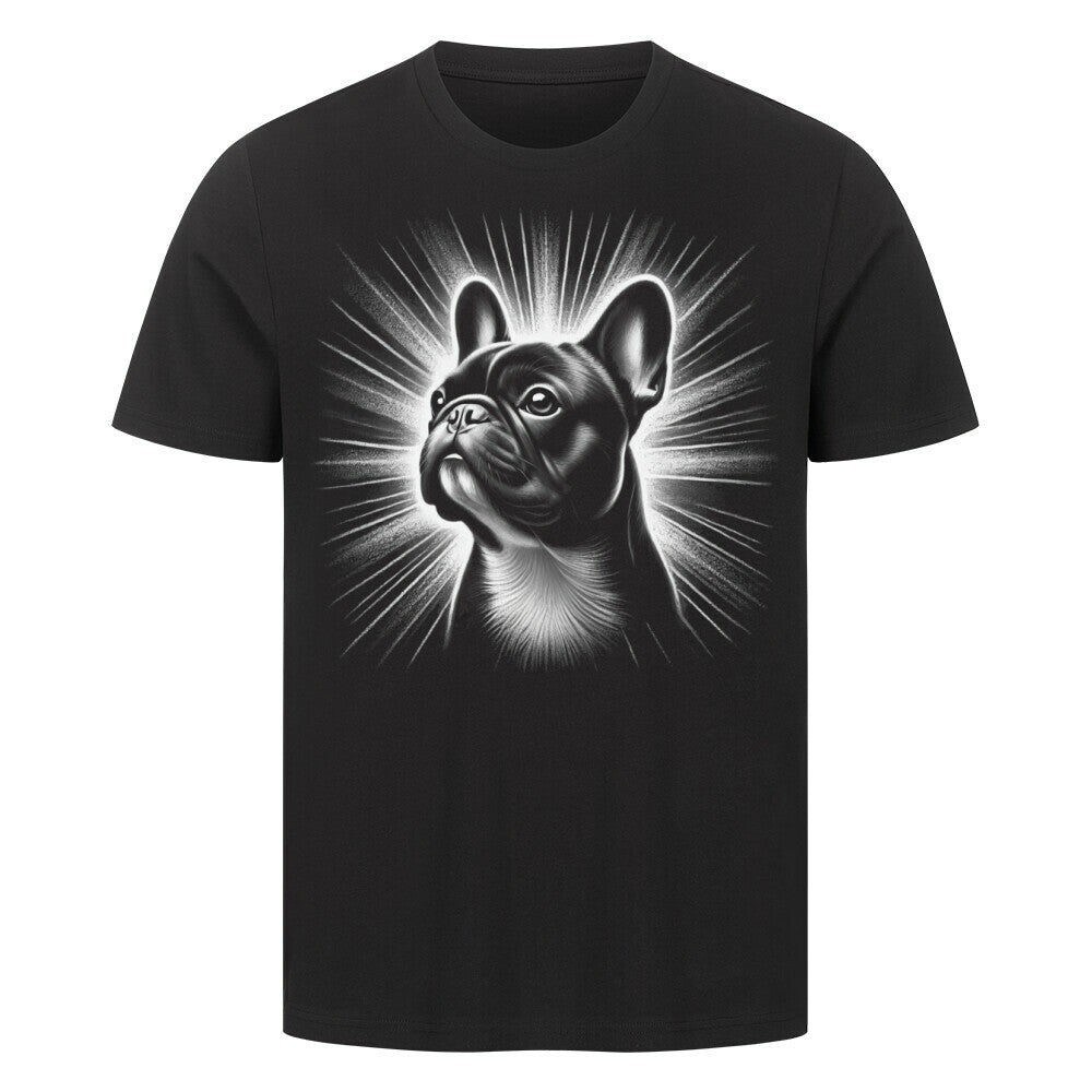 Premium T-Shirt "Französische Bulldogge - Bright" Schwarz – hunde-shirt.de