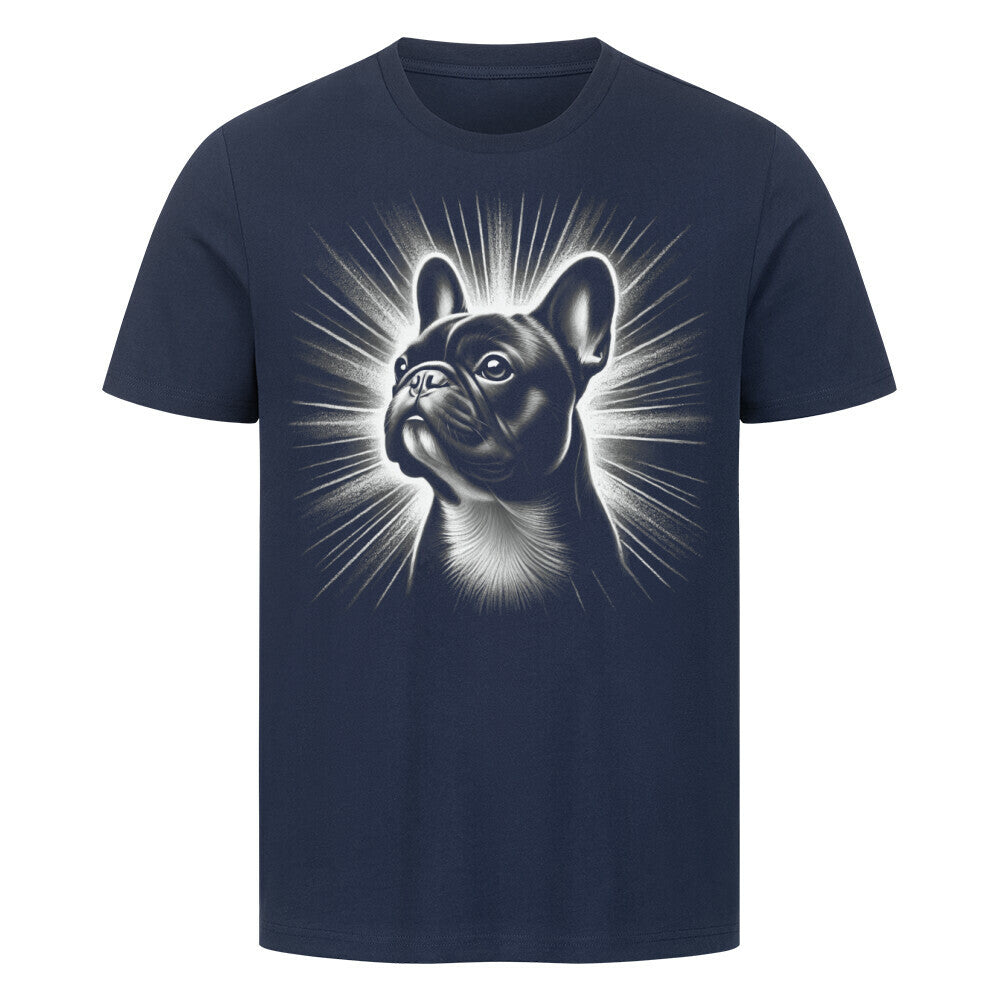Premium T-Shirt "Französische Bulldogge - Bright" French Navy – hunde-shirt.de