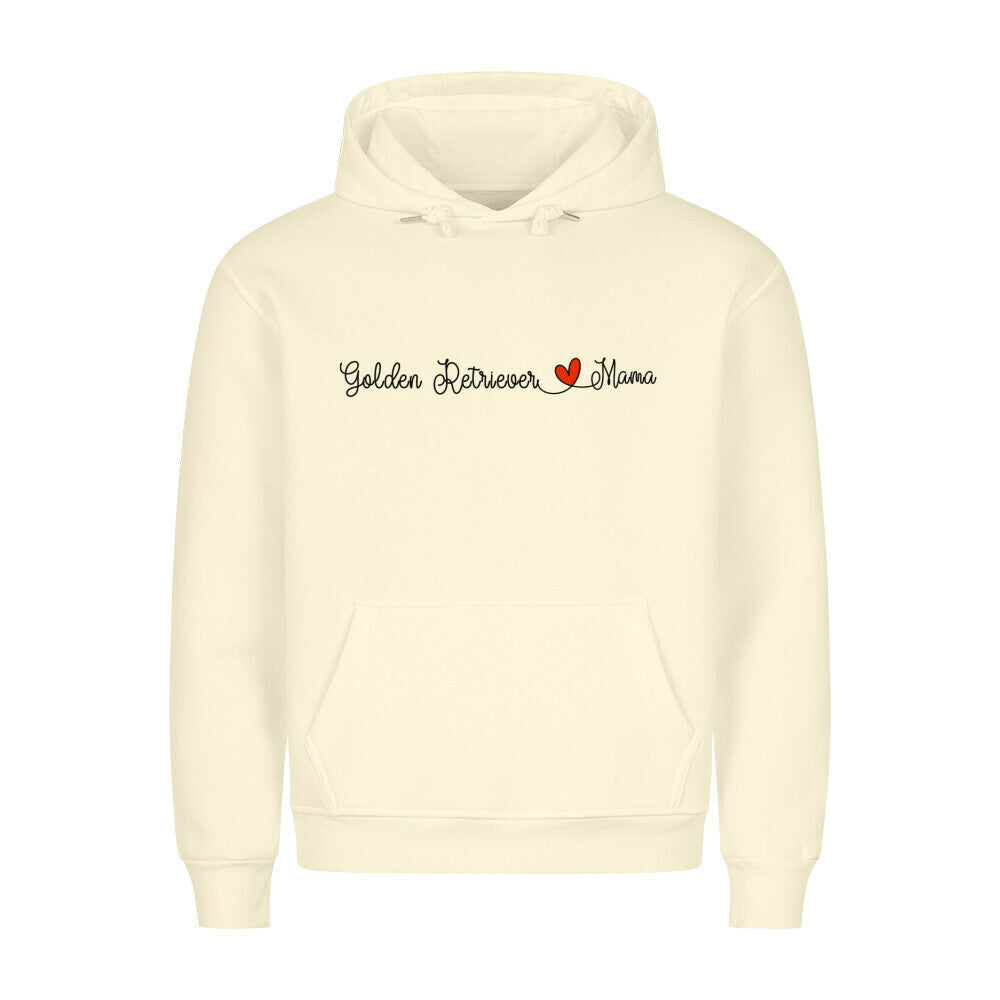 Premium Hoodie "Golden Retriever - Mama" Beige – hunde-shirt.de