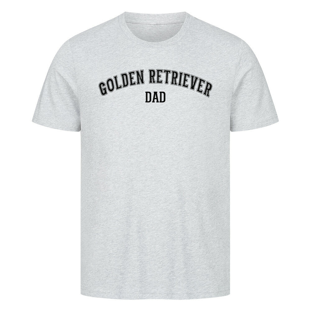 Premium T-Shirt "Golden Retriever - DAD" Heather Grey – hunde-shirt.de