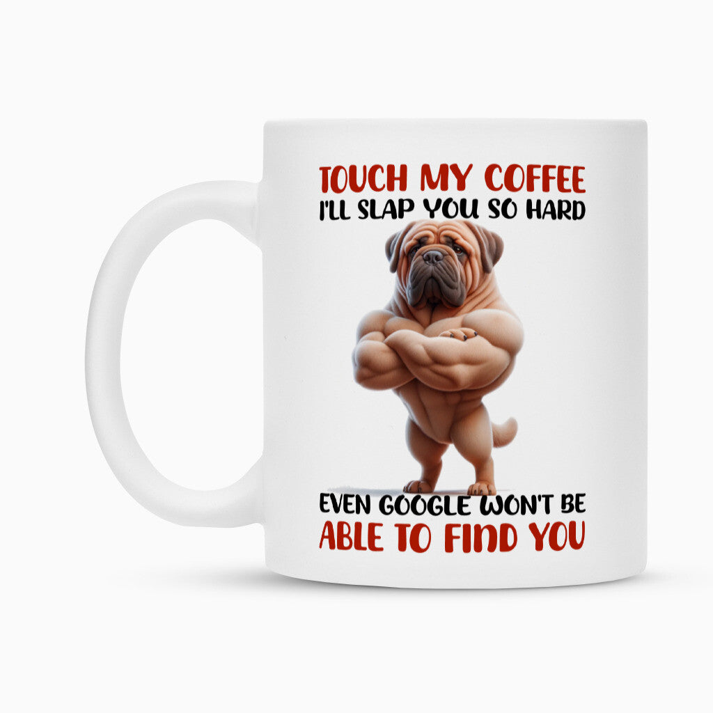 Tasse "Bullmastiff - Touch my coffee" – hunde-shirt.de