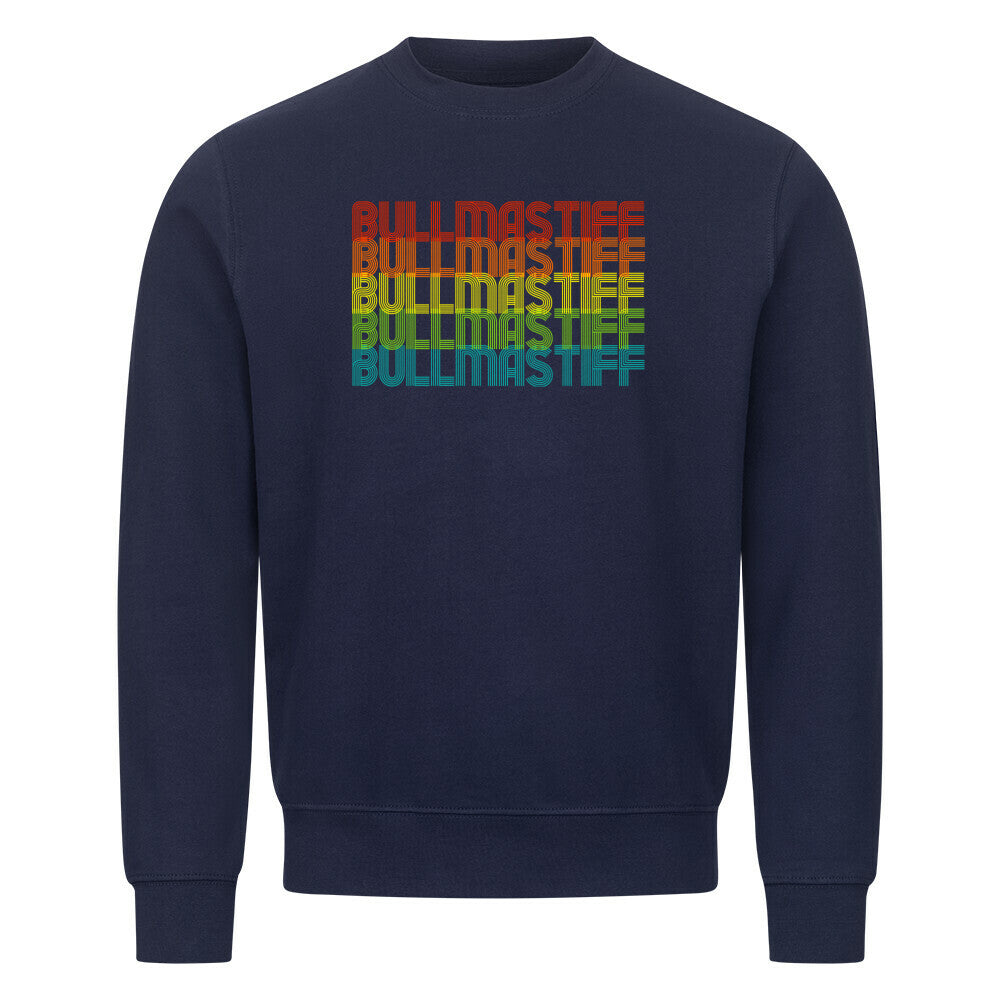 Premium Sweatshirt "Bullmastiff - RETRO" Navy Blue – hunde-shirt.de