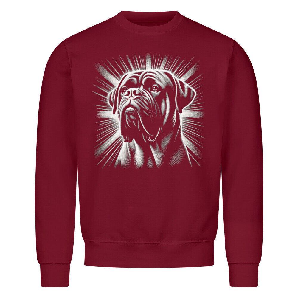 Premium Sweatshirt "Bullmastiff - Shine" Burgunder – hunde-shirt.de