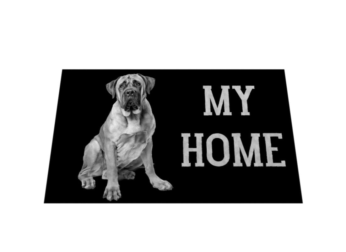 Fußmatte "English Mastiff - My Home II" – hunde-shirt.de