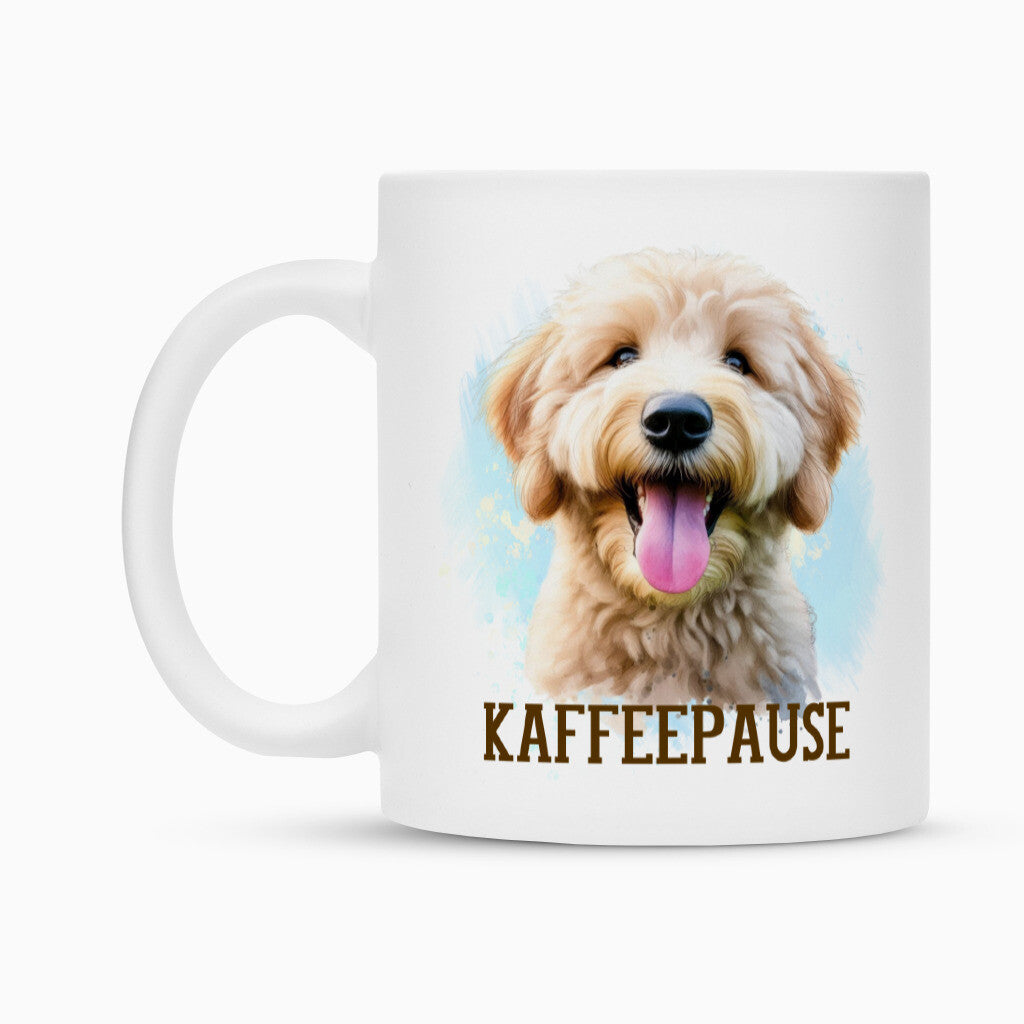 Tasse "Golden Doodle - Kaffeepause" – hunde-shirt.de