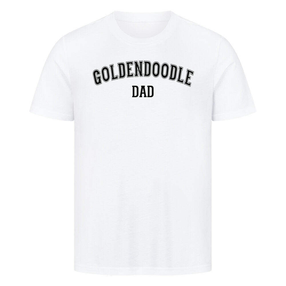 Premium T-Shirt "Golden Doodle - DAD" Weiß – hunde-shirt.de