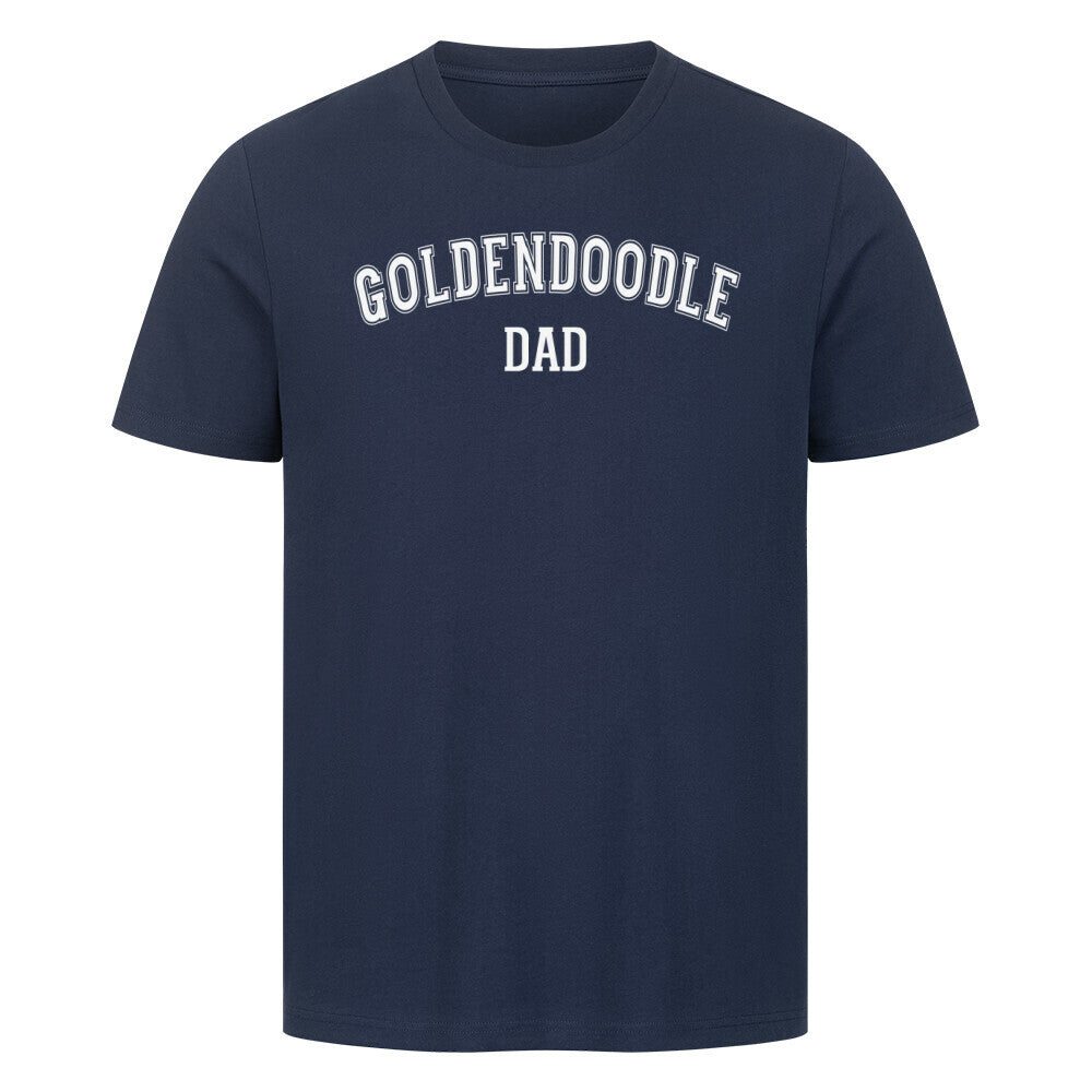 Premium T-Shirt "Golden Doodle - DAD" French Navy – hunde-shirt.de