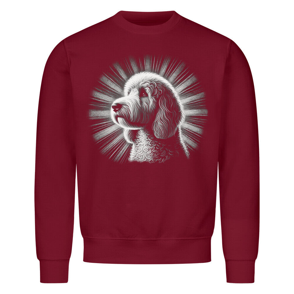 Premium Sweatshirt "Golden Doodle - Shine" Burgunder – hunde-shirt.de
