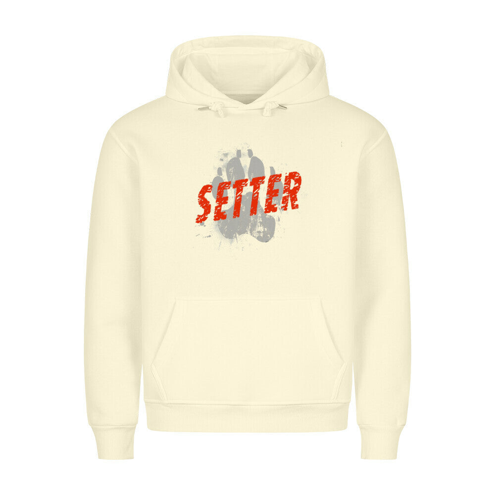 Premium Hoodie "Gordon Setter - Paw" Beige – hunde-shirt.de