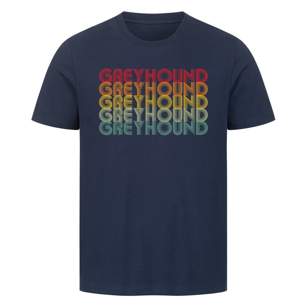 Premium T-Shirt "Greyhound - RETRO" French Navy – hunde-shirt.de