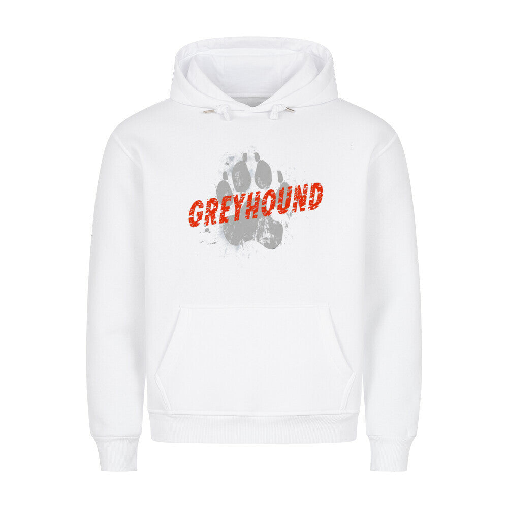 Premium Hoodie "Greyhound - PAW" Weiß – hunde-shirt.de